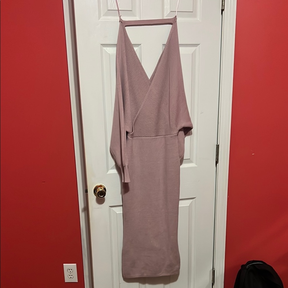 Fashion Nova Mauve Sweater Dress